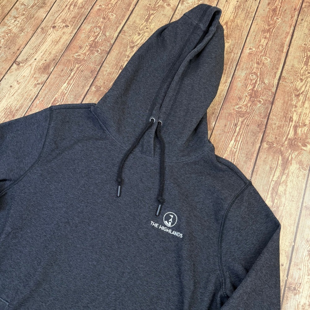 Levelwear The Highlands Hoodie Mens Medium Charcoal Gray Pullover Stretch
